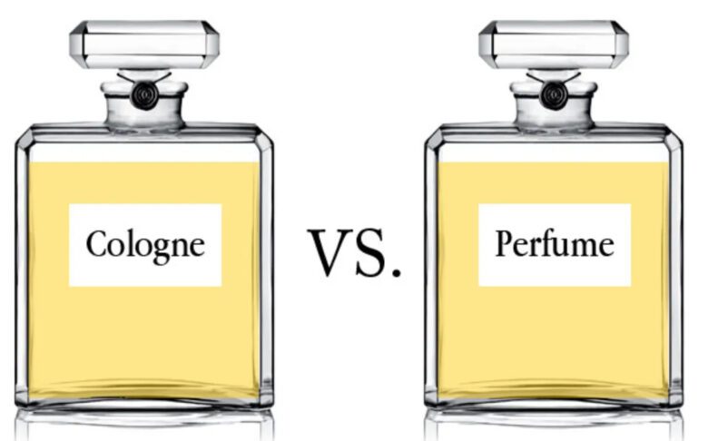 Difference between perfume and cologne