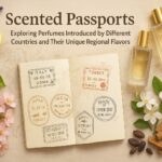 Scented passports showcasing unique perfumes from around the world