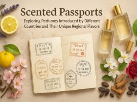 Scented passports showcasing unique perfumes from around the world